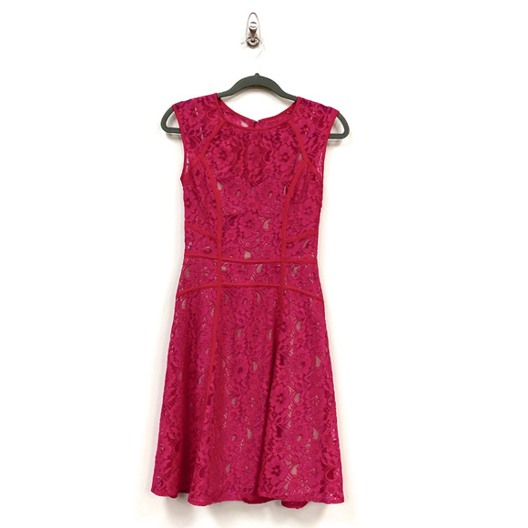 NWOT BCBGMaxAzria Turkish Rose Pink Dress - Picture 1 of 7